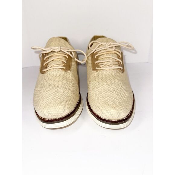 Cole Haan Original Grand Beige Lace Up Loafers Faux Snake Print Womens 10 B - Picture 6 of 16